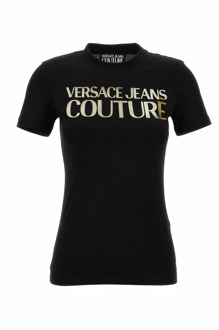 Versace Jeans Couture Stijlvol T-Shirt van Versace Jeans Couture Versace Jeans Couture , Black , Dames - S,Xs,2Xs