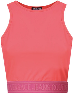 Versace Jeans Couture Stijlvolle Top Versace Jeans Couture , Pink , Dames - Xl,L,M,S,Xs,2Xs