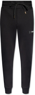 Versace Jeans Couture Sweatpants met logo patch Versace Jeans Couture , Black , Heren - Xl,L,M,S