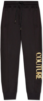 Versace Jeans Couture Sweatpants met logo Versace Jeans Couture , Black , Heren - Xl,L,M,S