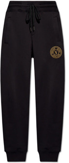 Versace Jeans Couture Sweatpants met logo Versace Jeans Couture , Black , Heren - Xl,M,S