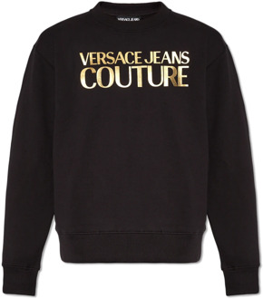 Versace Jeans Couture Sweatshirt met logo Versace Jeans Couture , Black , Heren - Xl,L,M,S