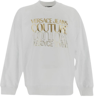 Versace Jeans Couture Sweatshirts Versace Jeans Couture , White , Heren - Xl,L,M