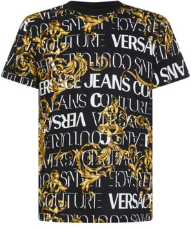 Versace Jeans Couture T-shirt 73Gah6S0 Js099 G89 Versace Jeans Couture , Zwart , Heren - 2Xl,S