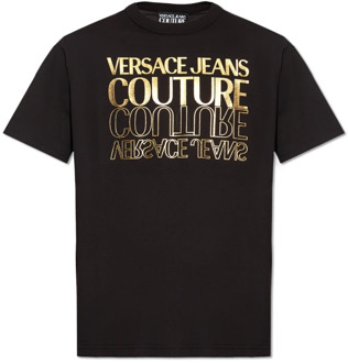 Versace Jeans Couture T-shirt met logo Versace Jeans Couture , Black , Heren