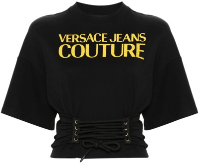 Versace Jeans Couture T-Shirts Versace Jeans Couture , Black , Dames - L,M,S,Xs