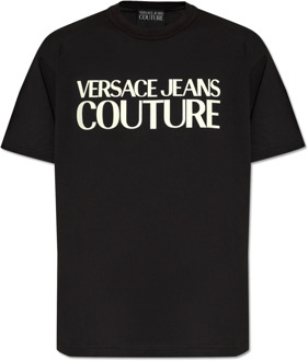 Versace Jeans Couture T-Shirts Versace Jeans Couture , Black , Heren - 2Xl,Xl,L,M,S,Xs