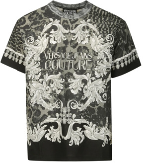 Versace Jeans Couture T-Shirts Versace Jeans Couture , Black , Heren - L,M,S