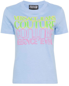 Versace Jeans Couture T-Shirts Versace Jeans Couture , Blue , Dames - L,M,S,Xs