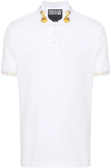 Versace Jeans Couture T-Shirts Versace Jeans Couture , White , Heren - 2Xl,Xl,L,M,S,3Xl