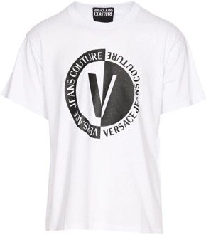 Versace Jeans Couture T-Shirts Versace Jeans Couture , White , Heren - M,S