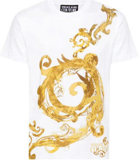 Versace Jeans Couture t-shirts wit Versace Jeans Couture , White , Heren - 2Xl,Xl,L,M,S