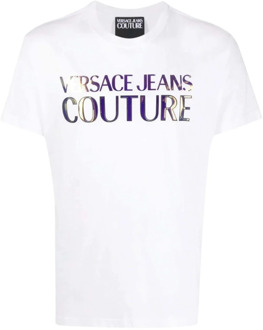 Versace Jeans Couture t-shirts wit Versace Jeans Couture , White , Heren - Xl,L,M,S