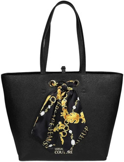 Versace Jeans Couture Thelma Classic Sketch 5 Saffiano PU Tas Versace Jeans Couture , Black , Dames - ONE Size