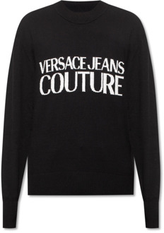 Versace Jeans Couture Trui met logo Versace Jeans Couture , Black , Heren - 2Xl,L,S