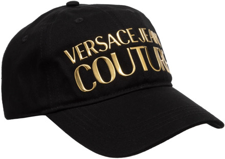 Versace Jeans Couture Verstelbare Effen Logo Hoed Versace Jeans Couture , Black , Heren - ONE Size