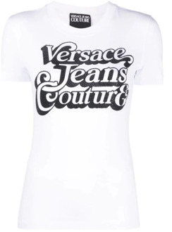 Versace Jeans Couture Wit T-shirt Versace Jeans Couture , White , Dames - M,S
