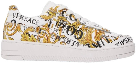 Versace Jeans Couture Witte Sneakers Versace Jeans Couture , White , Dames - 40 Eu,36 Eu,37 Eu,39 Eu,38 EU