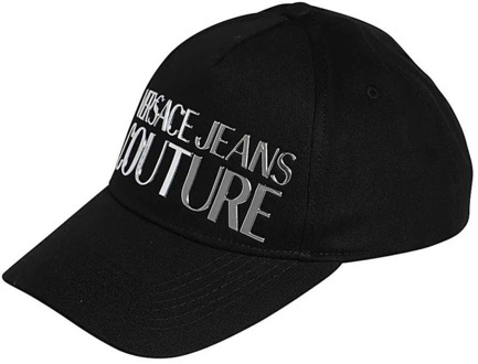 Versace Jeans Couture Zwarte Baseballpet voor Heren Versace Jeans Couture , Black , Heren - ONE Size