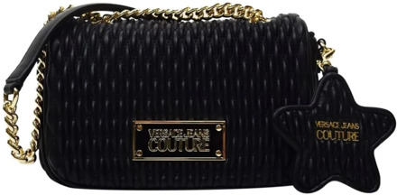 Versace Jeans Couture Zwarte Crossbody Tas voor Dames Versace Jeans Couture , Black , Dames - ONE Size