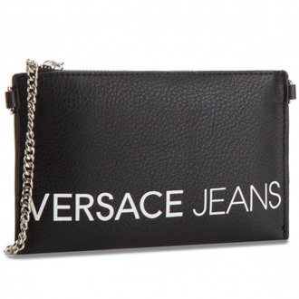 Versace Jeans Couture Zwarte en Witte Versace Jeans Clutch Versace Jeans Couture , Black , Dames - ONE Size