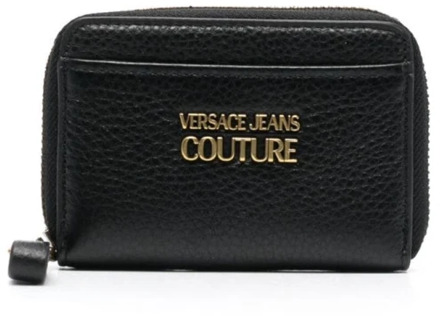 Versace Jeans Couture Zwarte Heren Portemonnees - Aw23 Versace Jeans Couture , Black , Heren - ONE Size