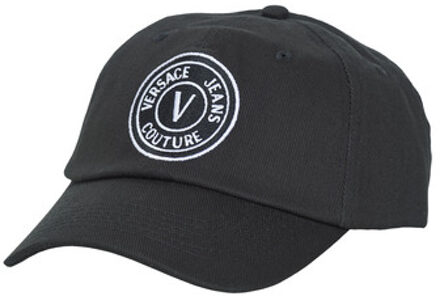 Versace Jeans Couture Zwarte Katoenen Logocap Versace Jeans Couture , Black , Heren - ONE Size