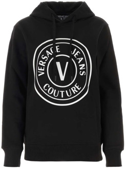 Versace Jeans Couture Zwarte katoenen sweatshirt Versace Jeans Couture , Black , Dames - Xl,L,M