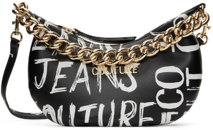 Versace Jeans Couture Zwarte Logo Couture Handtas voor Vrouwen Versace Jeans Couture , Black , Dames - ONE Size