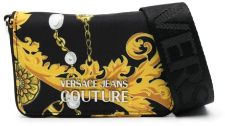Versace Jeans Couture Zwarte Schoudertas voor Vrouwen Versace Jeans Couture , Black , Dames - ONE Size
