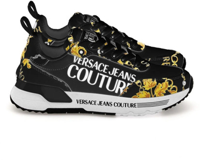 Versace Jeans Couture Zwarte Sneakers Schoenen Versace Jeans Couture , Multicolor , Dames - 36 EU