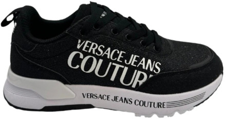Versace Jeans Couture Zwarte Sneakers Versace Jeans Couture , Black , Dames - 39 Eu,37 Eu,36 Eu,38 EU