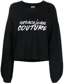 Versace Jeans Couture Zwarte Sweaters voor Mannen Versace Jeans Couture , Black , Dames - L,M,S,Xs