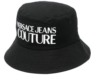 Versace Jeans Couture Zwarte Vissershoed Versace Jeans Couture , Black , Heren - L,M