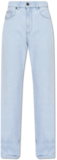 Versace Jeans met applicaties Versace , Blue , Heren - W31,W33,W30,W32