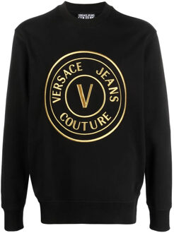 Versace Jeans Versace jeans couture sweater gold vemblem Zwart - L
