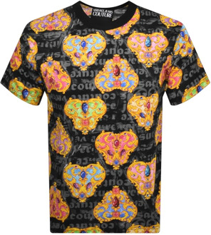 Versace Jeans Versace jeans couture tee heart couture Zwart - L