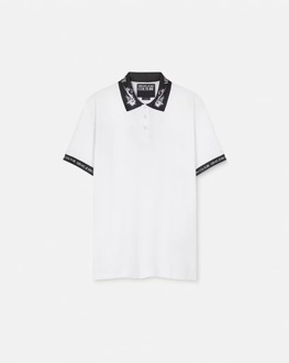 Versace Jeans Versace jeans couture watercolor polo Wit - S
