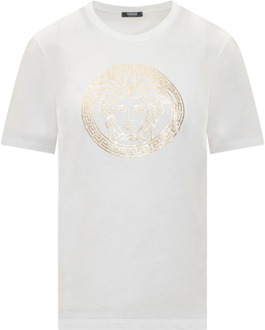 Versace Jersey T-shirts Versace , White , Dames - S,Xs,2Xs