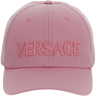 Versace Katoenen Baseballpet Versace , Pink , Dames - 57 Cm,59 Cm,58 CM