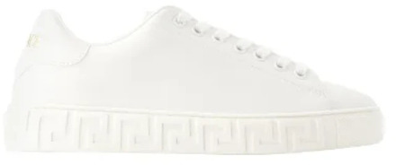 Versace Leather sneakers Versace , White , Dames - 41 EU