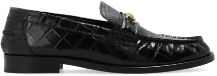 Versace Leren loafers Versace , Black , Dames - 37 Eu,40 Eu,38 1/2 Eu,36 1/2 Eu,36 EU