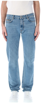 Versace Lichtblauwe Slim-Fit Jeans Versace , Blue , Heren - W33,W31,W32