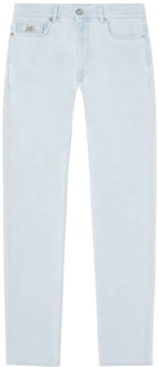 Versace Lichtblauwe Slim Fit Stretch Jeans Versace , Blue , Heren - W32