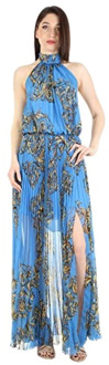 Versace Maxi dagelijkse jurk Versace , Blue , Dames - S