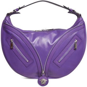 Versace Medusa Schoudertas van leer Versace , Purple , Dames - ONE Size