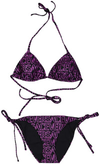 Versace Monogram Bikini Broekje Versace , Purple , Dames - L,M