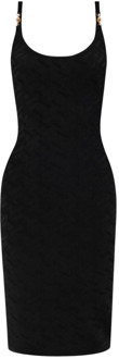 Versace Mouwloze jurk Versace , Black , Dames - M,S,Xs,3Xs