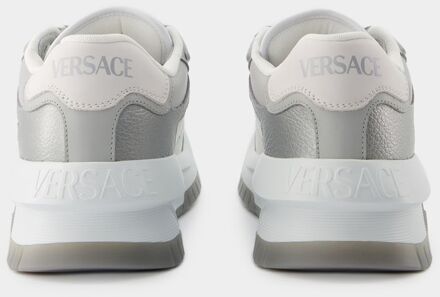 Versace Odissea Sneakers - - Leer - Grijs/Zwart - maat EU 45