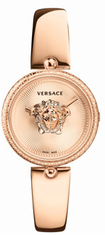 Versace Palazzo Empire Roségoud Roestvrijstalen Horloge Versace , Pink , Dames - ONE Size